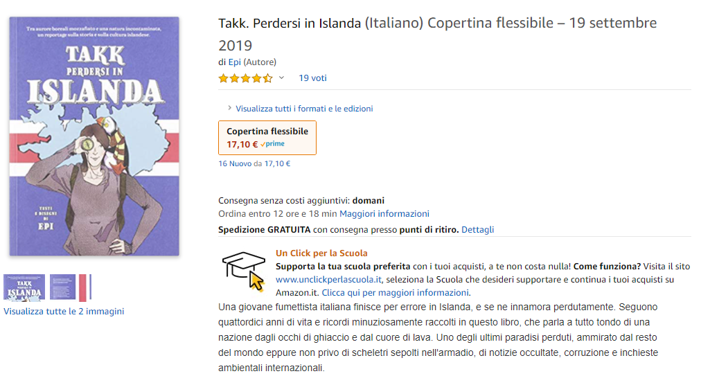 Takk. Perdersi in Islanda libro su Amazon